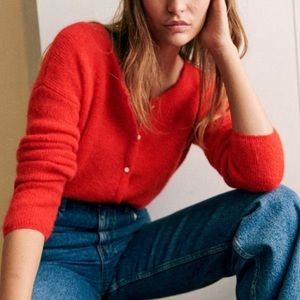 Sezane Red Women's Cardigan